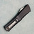 Marfione Custom Combat Troodon LT Black Hefted Alloy Handle Flamed Titanium Accent Cracked Ice Hellhound Tanto Blade