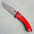 Microtech Amphibian Mini RAM-LOK S/E Frag Red Aluminum Apocalyptic Standard 137MRL-10APFRRD