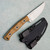 Microtech Akris Fixed Blade Dark Earth G-10 Handle Stonewash Standard Blade Kydex Sheath 95-10DE-5
