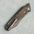 G&G Hawk Talon Hawk Lock w/Toggle Detent Titanium Handle w/ Gold Camo Carbon Inlays Stonewash Blade