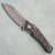 G&G Hawk Talon Hawk Lock w/Toggle Detent Titanium Handle w/ Black Ops Marble Carbon Fiber Inlays Stonewash Blade