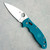 Spyderco Manix 2 Lightweight Cobalt Blue FRCP Handles Satin CPM-SPY27 Blade C101PCBL2 (Pre-owned)