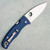 Spyderco Bodacious Compression Lock Smooth Cobalt Blue G-10 Handle Satin CPM-SPY27 Blade C263GPCBL (Pre-owned)