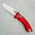 Microtech Amphibian Mini RAM-LOK S/E Frag Red Aluminum Stonewash Standard 137MRL-10FRRD