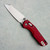 Microtech MSI Mini RAM-LOK Fluted Merlot Aluminum Handle Stonewash Standard 210M-10FLMR