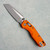 Microtech MSI Mini RAM-LOK Fluted Orange Aluminum Handle Apocalyptic Standard 210M-10APFLOR