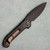 Microtech Marfione Select LUDT S/E Gen III Carbon Fiber Handles Etched Baker Forge Coppermai Damascus Blade Bronze Hardware 1135-16MS4