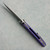 Sharknivco Custom Waka V4.9 Frame Lock Stonewash Purple Honeycomb Milled Titanium Handle RWL34 Polished Stonewash Blade