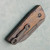 Serge Knives Custom Guppy Hawk Lock Plague Doctor Titanium Handle w/ Copper Onlays S30V Bird Blade