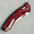 Microtech Amphibian Mini RAM-LOK S/E Frag Merlot Aluminum Stonewash Standard 137MRL-10FRMR
