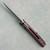 Sharknivco Custom Waka V4.9 Liner Lock Flo Party Camo Carbon w/ Light Purple Titanium Liners RWL34 Polished Stonewash Blade