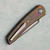 Sharknivco Custom Waka V4.9 Liner Lock Flo Party Camo Carbon w/ Light Purple Titanium Liners RWL34 Polished Stonewash Blade