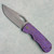 McNees Knives Little Dixon Frame Lock Rocked Violet Titanium Handle Matte Stonewash Magnacut Blade