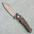 G&G Hawk Talon Hawk Lock w/Toggle Detent Brightwashed Titanium Handle w/ Snakeskin Gold Fat Carbon Inlays Brightwash Blade