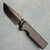 Chaves Knives Redencion N.T.A.K. Integral Frame Lock Drop Point Heavy Stonewash Titanium Handle w/ Crosshatch Bright DLC Magnetic Inlay Bright Stonewash DLC 3V Blade