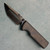 Chaves Knives Redencion N.T.A.K. Integral Frame Lock Tanto Heavy Stonewash Titanium Handle w/ Crosshatch Bright DLC Magnetic Inlay Bright Stonewash DLC 3V Blade