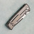 Chaves Knives Redencion Street Integral Stonewash Titanium Handles w/ Stonewash Titanium Inlay Belt Satin Drop Point Blade