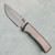 Chaves Knives Redencion Street Integral Stonewash Titanium Handles w/ Stonewash Titanium Inlay Stonewash Drop Point Blade