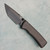 Chaves Knives Redencion Street Integral SW Grey PVD Titanium Handles w/ SW Grey PVD Titanium Inlay Stonewash Grey PVD Tanto Blade