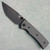 Chaves Knives Blue Label Redencion 229 Liner Lock Grey G-10 Handles Black PVD Elmax Tanto Blade