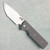 Chaves Knives Blue Label N.T.A.K. Liner Lock Tanto Grey G-10 Handle Satin Blade