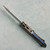 Microtech Marfione Select LUDT Ram-Lok T/E Flamed Grooved Titanium Handles w/ Blue Accent Stonewash Standard 1136RLG-10MS4