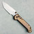 Microtech Marfione Select LUDT Ram-Lok T/E Flamed Titanium Handles w/ Bronze Accent Stonewash Standard 1136RLS-10MS3