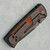 Chaves Knives Redencion Street Integral Grey Tumbled PVD Titanium Handles w/ Natural Linen Micarta Inlays Grey Tumbled PVD Drop Point 3V Blade Dirty Steve
