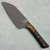 Microtech Santoku 4" Knife Carbon Fiber Handle w/ Bronze Titanium Bolster DLC Standard Blade 3300B-1DLCCFS
