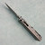 Chaves Knives Redencion Street Integral Titanium Handles w/ Radiation Titanium Inlay Stonewash Tanto Blade
