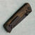 Chaves Knives RCK9 Fanatic Edge Mod Frame Lock Distressed Bronze Cerakote Titanium Handles Black Cerakote M390 Blade