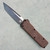 Chaves Knives Dissident OTF Crusader Laser Bronze Aluminum Handles 2-tone Black/Satin Flats Tanto Blade