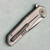 NCC Knives Ragnarok V3 Frame Lock Flipper Zirblast Solar Flare Titanium Handles Milled Acidwash Blade with/ Satin Flats