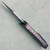 Brandon Vallotton Custom Wave Breaker Dual Action World Breaker Camo Carbon Handles w/ Blurple Crystalized Titanium Bolsters Baker Forge Go-Mai Damascus Blade Prototype AE Exclusive