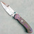 Brandon Vallotton Custom Wave Breaker Dual Action World Breaker Camo Carbon Handles w/ Blurple Crystalized Titanium Bolsters Baker Forge Go-Mai Damascus Blade Prototype AE Exclusive