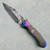 Brandon Vallotton Custom Small Wave Breaker Dual Action World Breaker Camo Carbon Handles w/ Timascus Bolsters Baker Forge Kryptonite Damascus Blade Prototype AE Exclusive