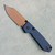 Vosteed Raccoon 2.0 Top Liner Lock Dark Blue G10 Handle Copper Dune Blade A2909