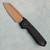 Vosteed Raccoon 2.0 Top Liner Lock Black Micarta Handle Copper Dune Sheepsfoot Blade A2928