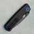 Vosteed Porcupine Top Liner Lock Black Micarta Handle Blackwash Blade A2601