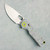Vosteed Porcupine Top Liner Lock White Doodle Monster G10 Handle Satin Blade A2620