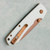 Vosteed Raccoon 2.0 Top Liner Lock White G10 Handle Copper Dune Blade A2913