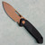 Vosteed Zander Vanchor Lock Black Aluminum Handle Copper Dune Blade A4601