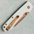 Vosteed Raccoon 2.0 Top Liner Lock White G10 Handle Copper Dune Bowie Blade A2925