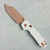 Vosteed Raccoon 2.0 Top Liner Lock White G10 Handle Copper Dune Bowie Blade A2925