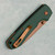 Vosteed Raccoon 2.0 Top Liner Lock Green Micarta Handle Copper Dune Blade A2907