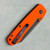Vosteed Raccoon 2.0 Top Liner Lock Orange G10 Handle Blackwash Bowie Blade A2931