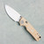 Vosteed Porcupine Top Liner Lock Ivory Drift Bamboo Micarta Handle Stonewash Blade A2626