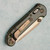 Microtech Marfione Select LUDT Ram-Lok T/E Antique Green Titanium Handles w/ Bronze Accent Bronzed Stonewash Full Serrated 1136RLS-15MS1