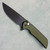Pro-Tech Mordax Button Lock Flipper Solid Green Handle DLC Magnacut Blade MX103-LTDGREEN