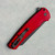 Pro-Tech Malibu Button Lock Flipper Reverse Tanto Smooth Red Handle DLC MagnaCut Blade 5403-RED
